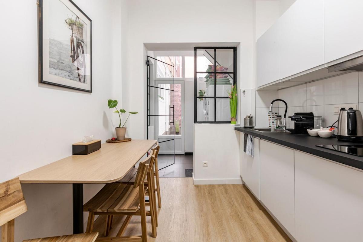 Cosy Appartement Met Tuin In Centrum Antwerpen Gratis Parking Free Parking! 外观 照片