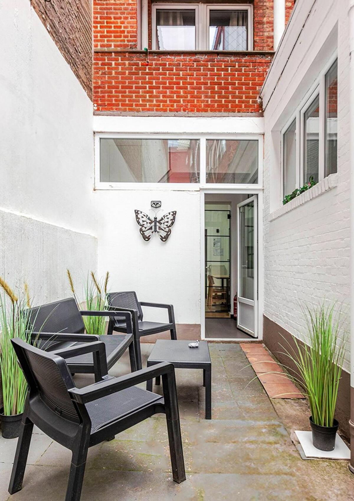Cosy Appartement Met Tuin In Centrum Antwerpen Gratis Parking Free Parking! 外观 照片